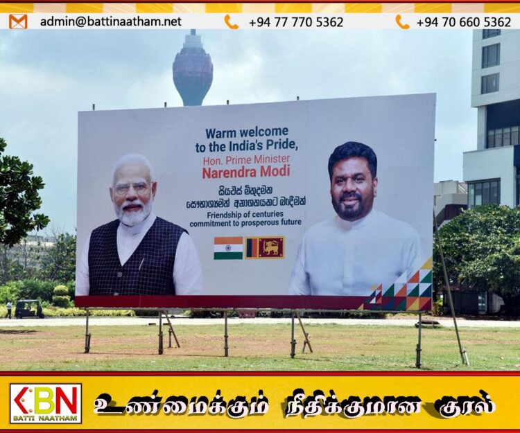 இந்திய பிரதமர் வரவேற்பில் தமிழ் மொழி புறக்கணிப்பு; முன்வைக்கப்பட்டுள்ள விமர்சனங்கள்