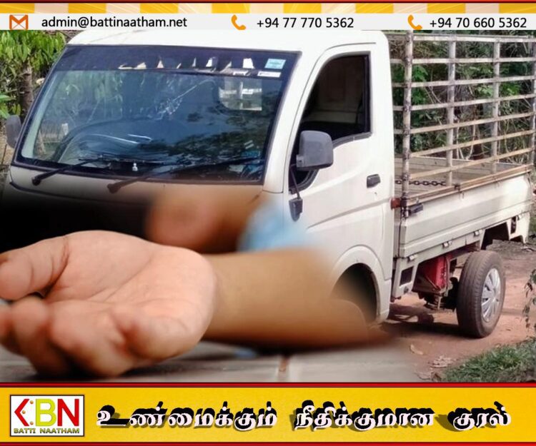 தந்தையின் வாகன சக்கரத்தின் கீழ் சிக்கி குழந்தை உயிரிழப்பு