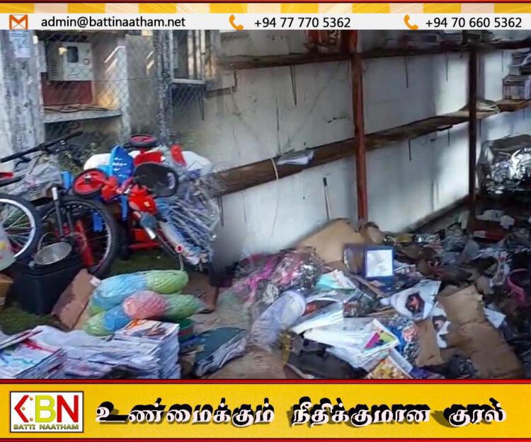 மட்டு கொக்கட்டிச்சோலை வர்த்தக நிலையத்தில் தீ விபத்து