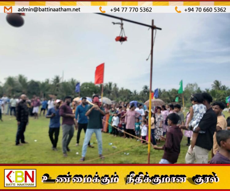 வந்தாறுமூலை கிழக்கு சக்தி விளையாட்டுக் கழகத்தின் ஏற்பாட்டில் சித்திரை புத்தாண்டு விளையாட்டு நிகழ்வு