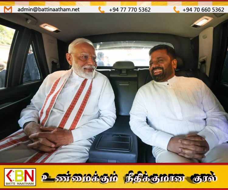 இந்தியப் பிரதமர் நரேந்திர மோடி அனுராதபுரத்திற்கு விஜயம்