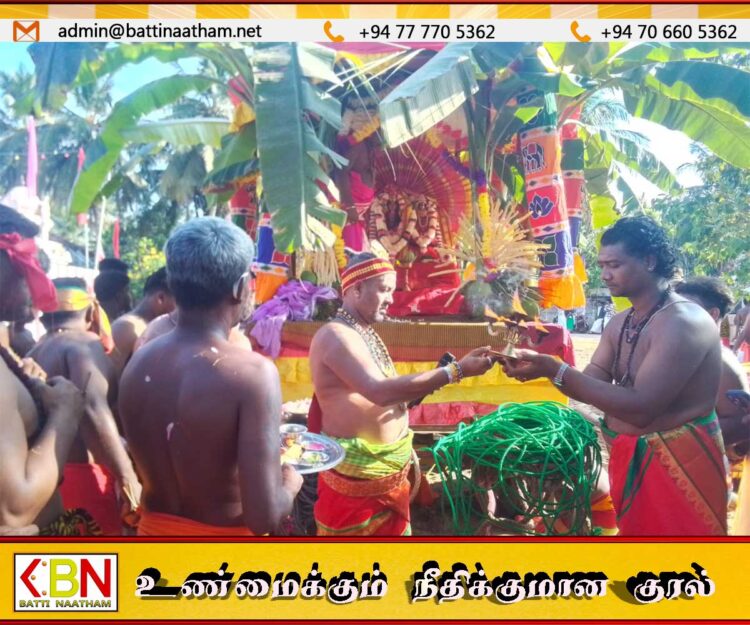 வாழைச்சேனை பேத்தாழை பாலாம்பிகா சமேத பாலீஸ்வரர் ஆலய தேர் திருவிழா