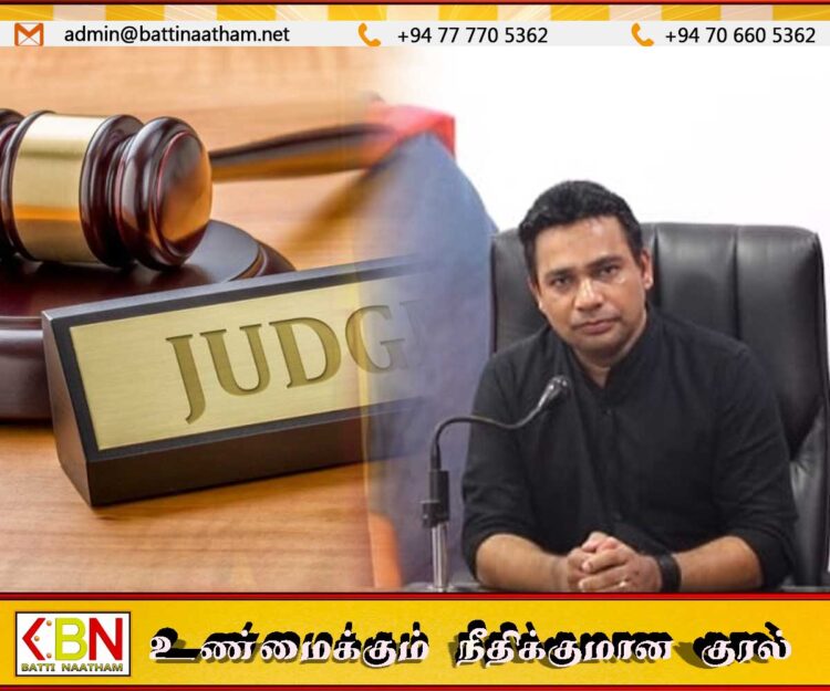 நிபந்தனைகளை பூர்த்தி செய்து வியாழேந்திரன் பிணையில் விடுதலை