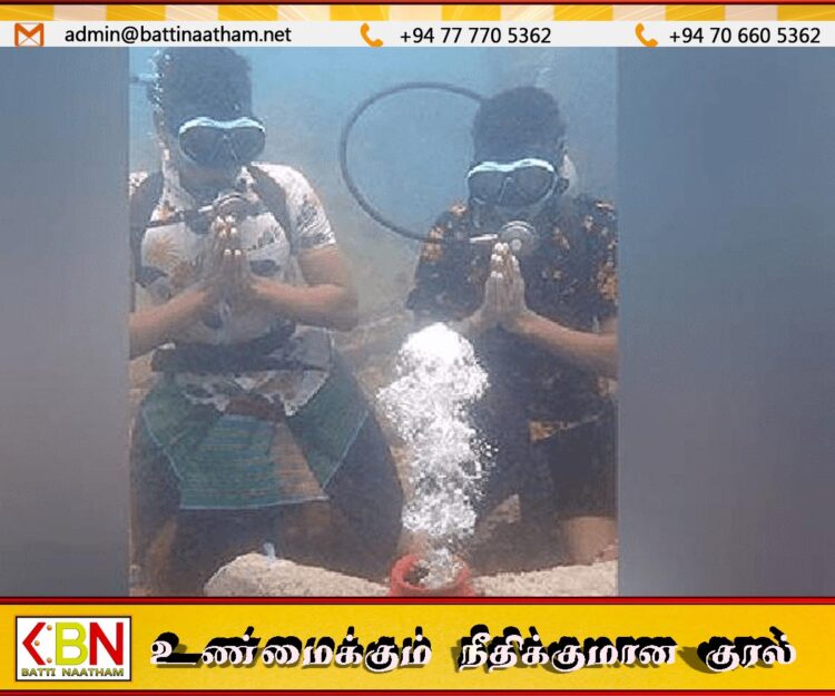 இலங்கையில் முதன்முறையாக நீருக்கடியில் புத்தாண்டு விழா