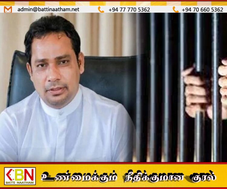 நிபந்தனைகளை பூர்த்தி செய்ய தவறியதால் வியாழேந்திரனுக்கு மீண்டும் விளக்கமறியல்