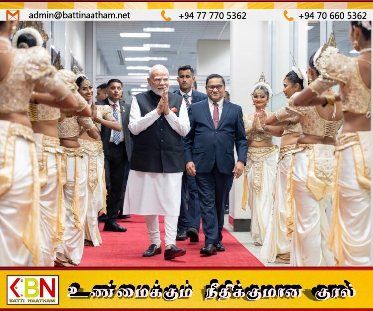 இந்திய பிரதமர் நரேந்திர மோடிக்கு அளிக்கப்பட்ட சிறப்பு வரவேற்பு
