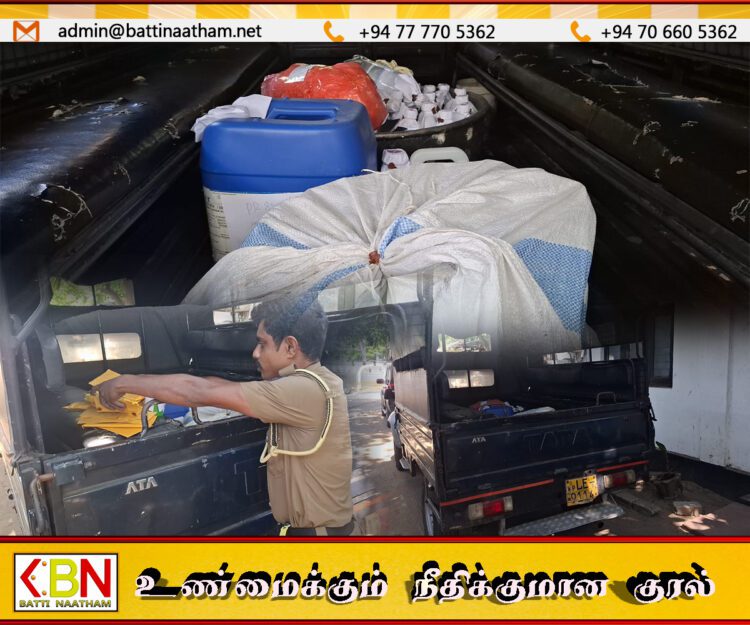 மட்டு காத்தான்குடியில் ஐஸ், கேரள கஞ்சா,சிகரெட் மற்றும் பெருமளவிலான கசிப்பு போதைப்பொருளுடன் 42 பேர் கைது