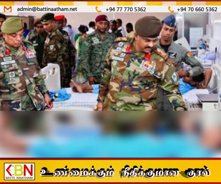 மாதுரு ஓயா ஹெலிகொப்டர் விபத்தில் காயமடைந்தவர்களை நேரில் சென்று பார்வையிட்ட இராணுவத்தளபதி