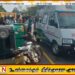 வவுனியாவில் மதகுடன் மோதி விபத்துக்குள்ளான முச்சக்கரவண்டி