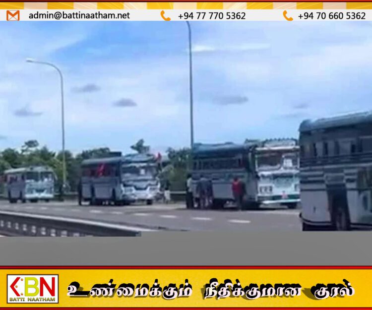 தெற்கு அதிவேக வீதியில் நிறுத்தப்பட்ட பேருந்துகளுக்கு எதிராக சட்ட நடவடிக்கை