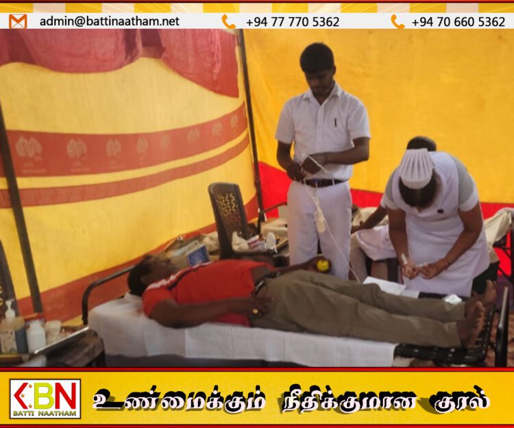 முள்ளிவாய்க்கால் நினைவேந்தல் வாரத்தை முன்னிட்டு இரத்ததான முகாம் முன்னெடுப்பு
