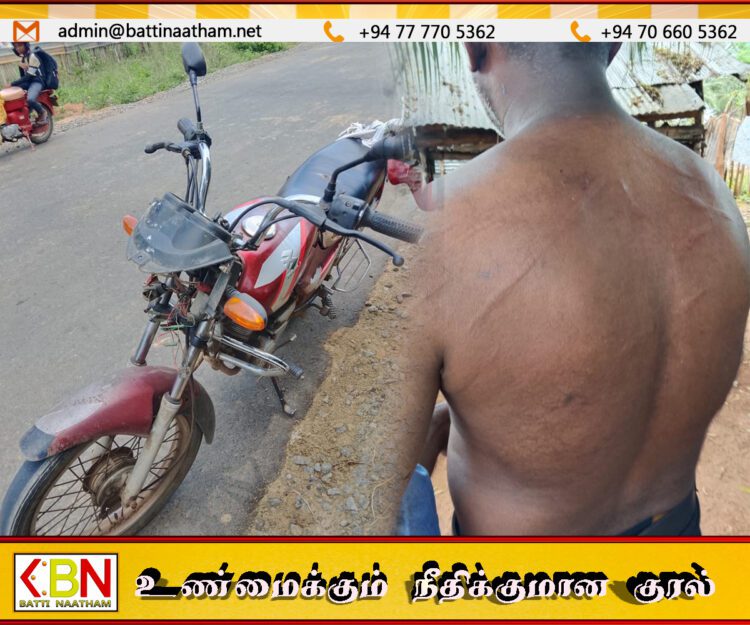 மட்டு சிவில் சமூக செயற்பாட்டாளர் செல்வகுமார் மீது இனம் தெரியாதோர் வழி மறித்து தாக்குதல்