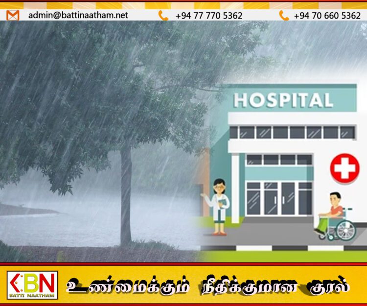கொழும்பில் பெய்த கனமழையின் காரணமாக பலர் வைத்தியசாலையில்