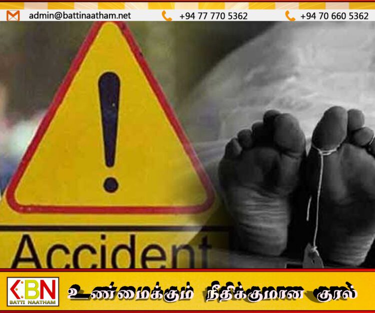 தனியார் பேருந்து முச்சக்கர வண்டி மற்றும் மோட்டார் சைக்கிள் மோதி விபத்து; முதியவர் பலி