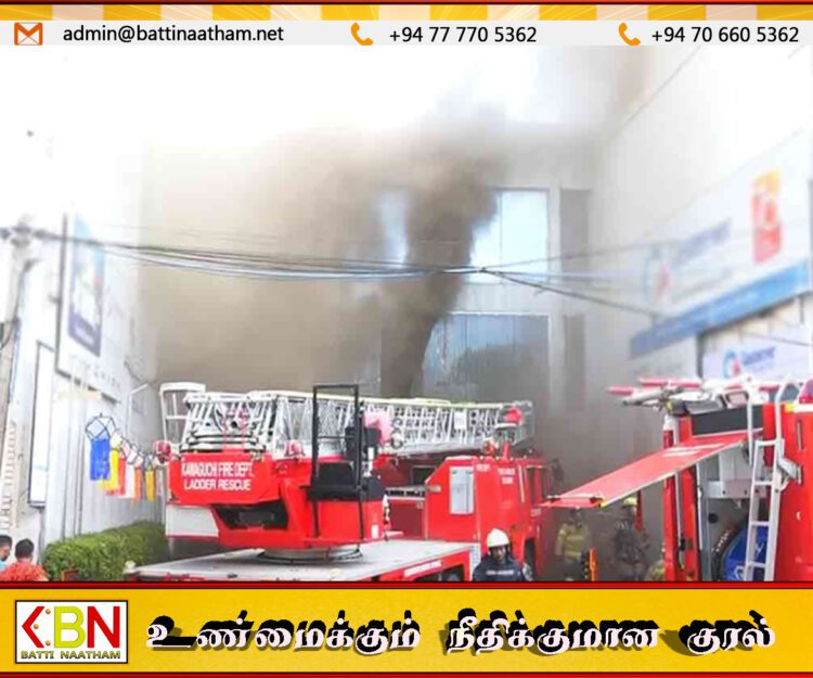 கொழும்பில் இரண்டு கட்டிடங்களில் தீ விபத்து