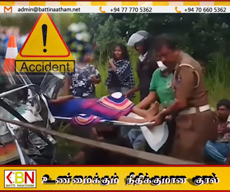 மாத்தறையில் பிரதான வீதியில் ஏற்பட்ட விபத்து; 12 பேர் காயம்