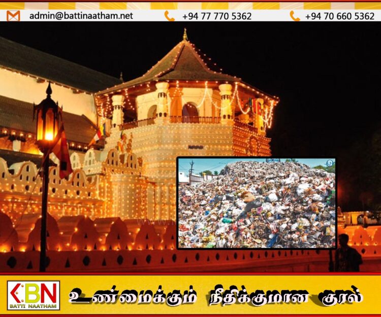 கண்டியில் மலைபோலக் குவிந்த குப்பைகளை கொழும்புக்கு எடுத்துச் செல்லத் தீர்மானம்