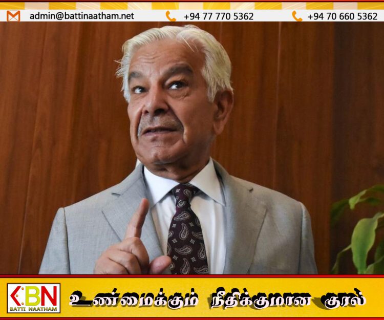 இந்தியா பின்வாங்குவதை தேர்வு செய்தால் இந்தப் பதற்றத்தைத் தணிக்க நாங்கள் தயார்; பாகிஸ்தான் பாதுகாப்பு அமைச்சர்