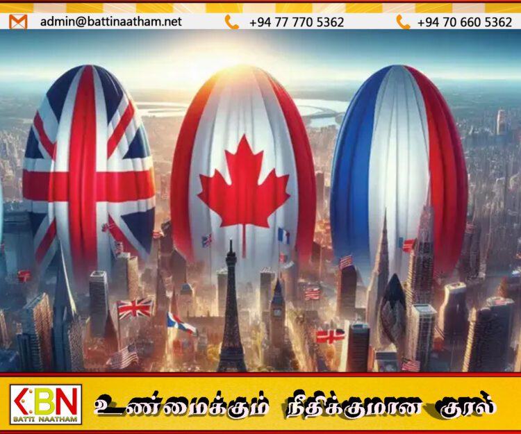 இஸ்ரேலுக்கு எதிராக பிரிட்டன், கனடா, பிரான்ஸ் கூட்டாக எச்சரிக்கை