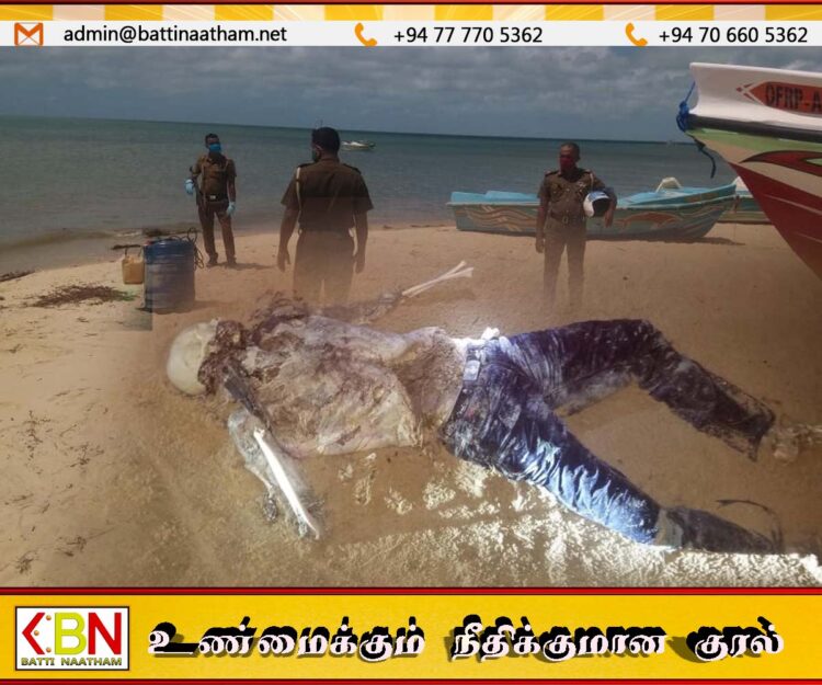 மன்னார் கடற்கரையில் உருக்குலைந்த நிலையில் சடலம் கரை ஒதுங்கியுள்ளது