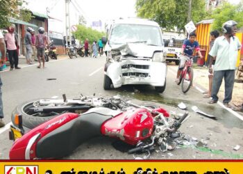 திருகோணமலையில் மினிவேன் மற்றும் மோட்டார் சைக்கிள் விபத்து