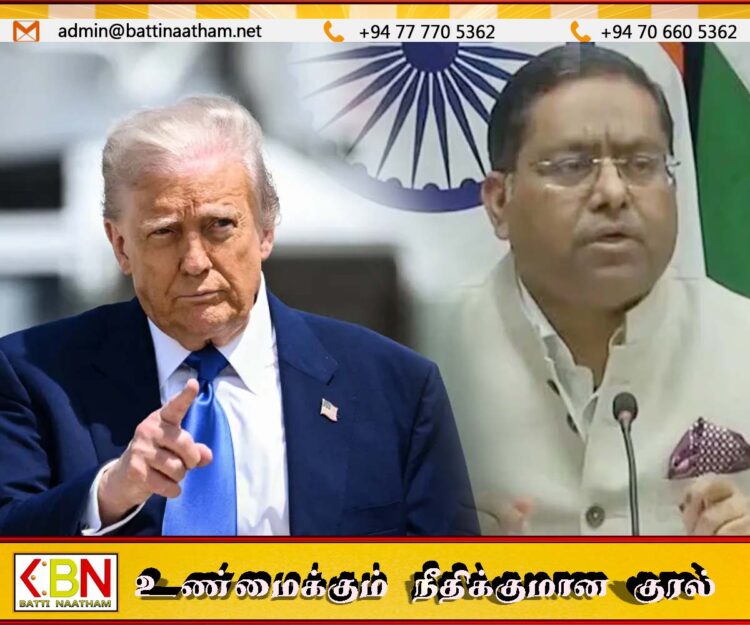 போரை நிறுத்தியது நான்தான் என்ற ட்ரம்பின் கருத்தை மறுத்தது இந்தியா