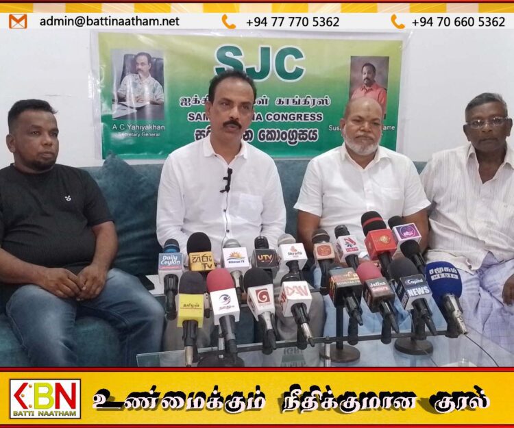 ஹக்கீம் காங்கிரசை துரத்தி மக்களுக்கு விமோசனத்தை பெற்றுக்கொடுப்போம்; ஐக்கிய மக்கள் காங்கிரஸ் சூளுரை