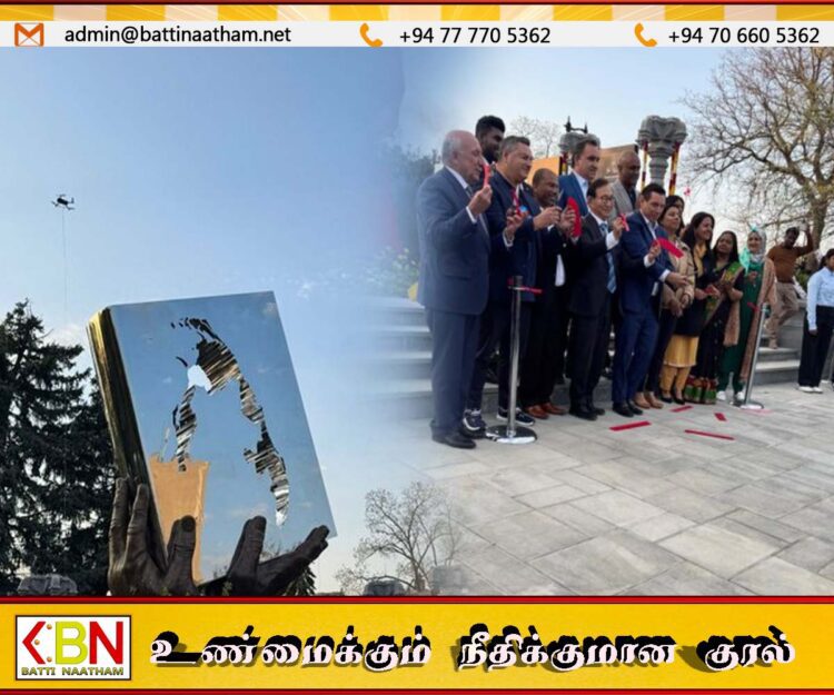 கனடாவில் தமிழர் இனவழிப்பு நினைவுத்தூபி திறக்கப்பட்டது