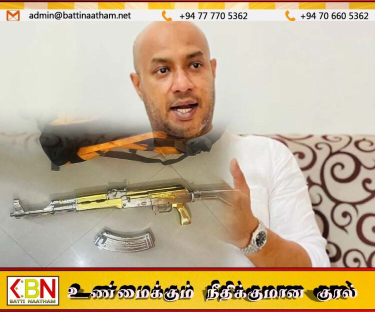 தங்க முலாம் துப்பாக்கி விவகாரத்தில் கைதான துமிந்த திசாநாயக்க வைத்தியசாலையில்
