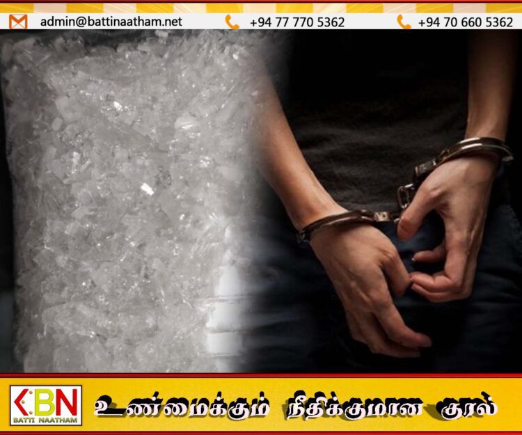 வாழைச்சேனையில் ஐஸ் போதைப்பொருளுடன் பெண் கைது