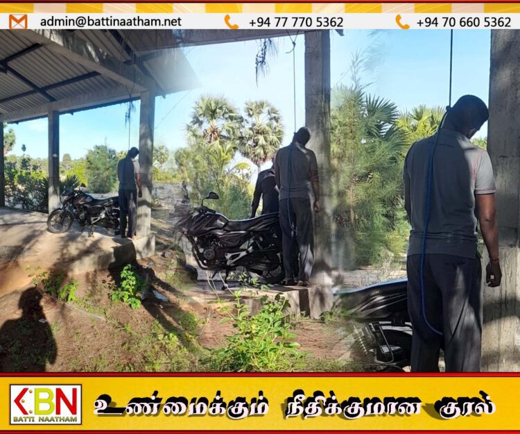 மட்டு சவுக்கடி வீதியில் ஆண் ஒருவரின் சடலம் தூக்கில் தொங்கிய நிலையில் மீட்பு