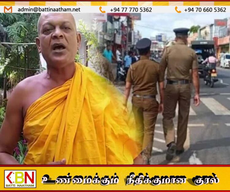 பொலிஸ் நிலையத்தில் குழப்பம் விளைவித்த குற்றச்சாட்டில் அம்பிட்டிய சுமண ரத்ன தேரர் பொலிஸாரால் கைது