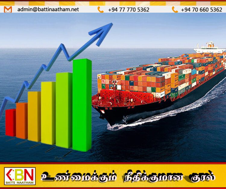 ஏற்றுமதி வருமானம் அதிகரிப்பு