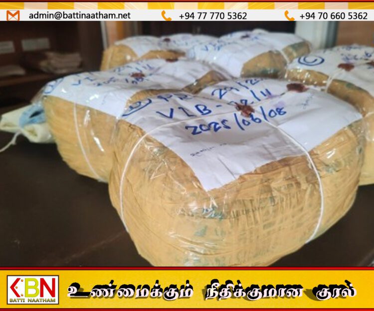 வவுனியாவிலுள்ள வீட்டுக்குள் மறைக்கப்பட்ட நிலையில் 10 கிலோ கஞ்சா மீட்பு; சந்தேக நபர் கைது