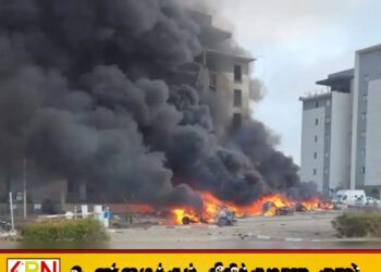 ஈரான் ஏவுகணை தாக்குதலில் இஸ்ரேலின் பீர்செவா மைக்ரோசொப்ட் அலுவலகம் அருகில் தீ விபத்து