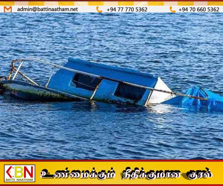 தங்காலை பரவிவெல்ல கடல் பரப்பில் படகு பாறையில் மோதி விபத்து; இருவர் மாயம்