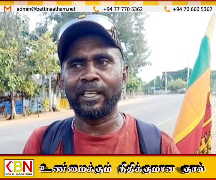 45 நாட்களில் 4000 கிலோ மீட்டர் நடந்து சென்று சாதனை படைக்க முயற்சி