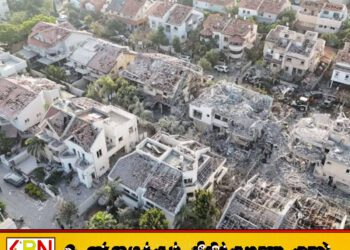 ஈரானின் ஏவுகணை தாக்குதலுக்கு இலக்கான இஸ்ரேலின் ஒரு பகுதி பாரிய சேதம்