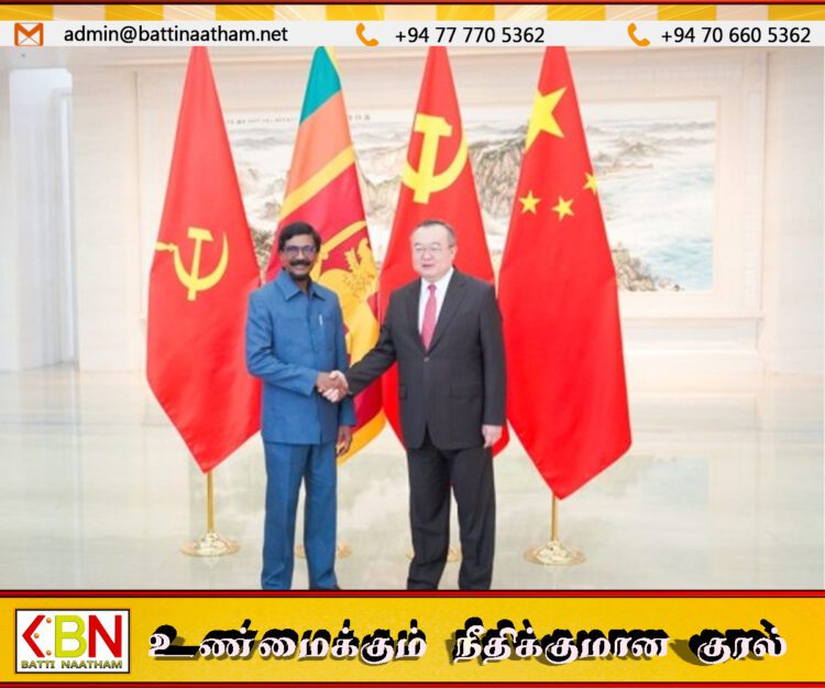 சீன வெளிவிவகார அமைச்சருடன் மக்கள் விடுதலை முன்னணியின் பொதுச் செயலாளர் முக்கிய சந்திப்பு