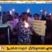 செம்மணி அணையா விளக்கு போராட்டத்திற்கு மட்டக்களப்பிலும் தீப்பந்தங்களை ஏந்தி ஆதரவு
