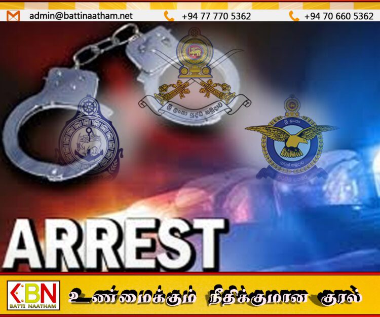 கடந்த நான்கு மாதங்களில் முப்படைகளில் இருந்து தப்பியோடிய அதிகாரிகள் உட்பட 2,983 வீரர்கள் கைது