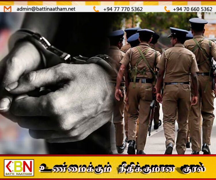 மட்டக்களப்பில் பொலிசார் மீது கத்தியால் தாக்கியதில் இருவர் படுகாயம் – மூவர் கைது