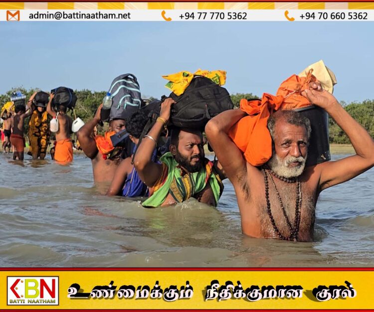 யாழிலிருந்து ஆரம்பிக்கப்பட்ட மிக நீண்ட பாதயாத்திரை கதிர்காமம் முருகன் ஆலயத்தை சென்றடைந்தது