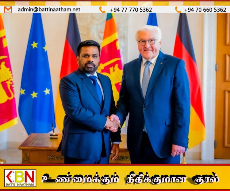 ஜெர்மன் ஜனாதிபதியை சந்தித்தார் ஜனாதிபதி அநுர