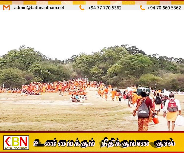 2000 வருடங்களில் முதல் நாள் சாதனை; கதிர்காமத்திற்கான காட்டுப்பாதையில் முதல் நாளில் 10 ஆயிரம் பேர் பயணம்