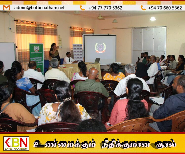 அருவிப் பெண்கள் வலையமைப்பின் ஏற்பாட்டில் “அரச காணிகளில் வசிப்பவர்களுக்கான உரிமைகள் மற்றும் சட்ட வழிமுறைகள்” தொடர்பான விழிப்புணர்வு செயலமர்