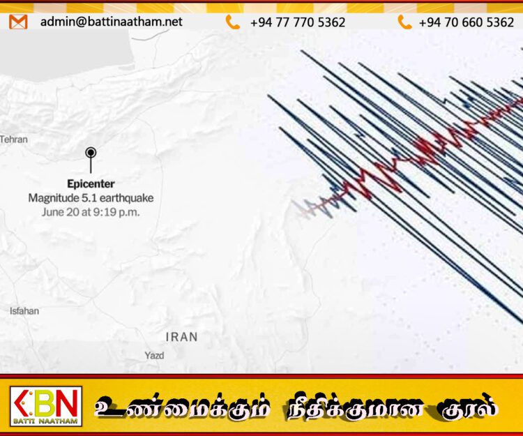 வடக்கு ஈரானில் சக்திவாய்ந்த நிலநடுக்கம்