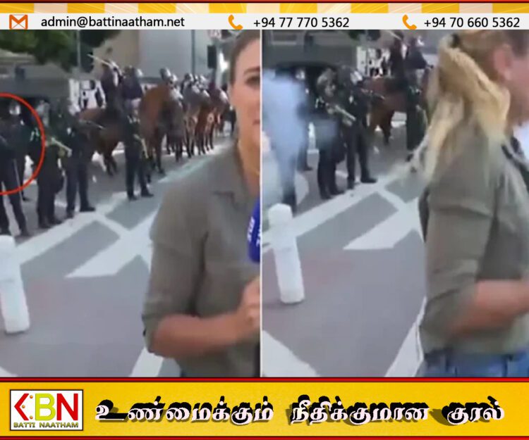அமெரிக்காவில் ட்ரம்புக்கு எதிராக தொடர் போராட்டம்; செய்தி சேகரிக்கச் சென்ற பெண் பத்திரிகையாளர் மீது துப்பாக்கிச் சூடு