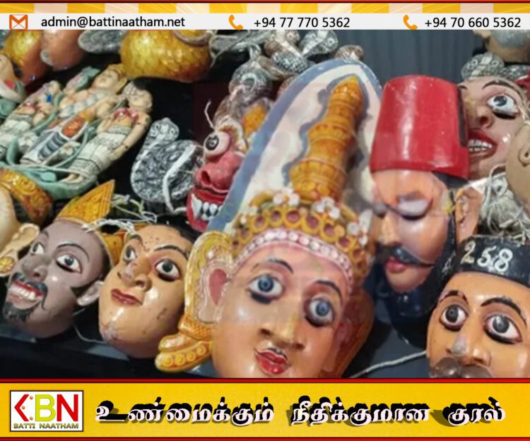 விகாரையிலிருந்த புராதன முகமூடிகளை திருடிய தேரர் உட்பட மூவர் கைது