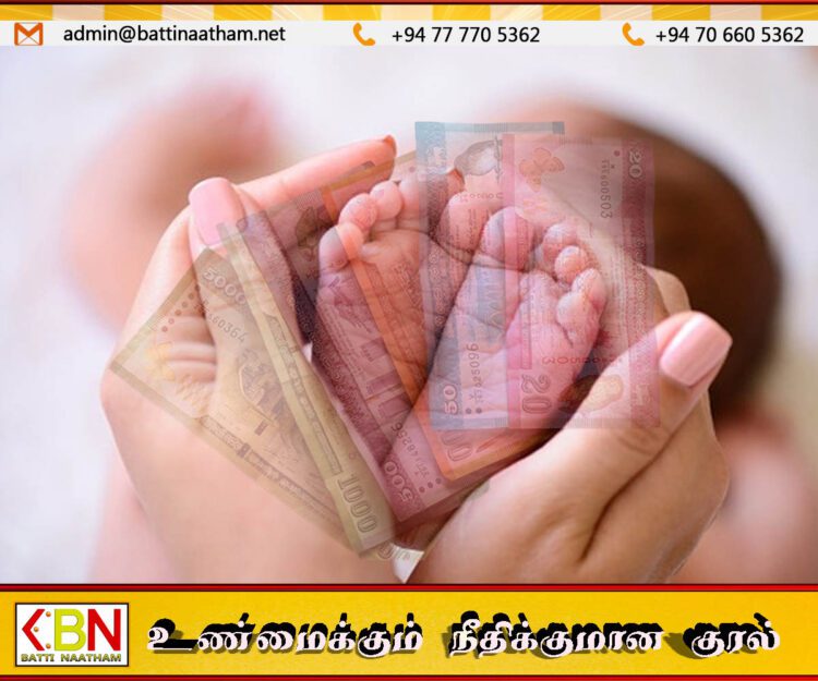 பிறந்த குழந்தையை 75,000 ரூபாவுக்கு விற்க முயன்ற தாய் கைது
